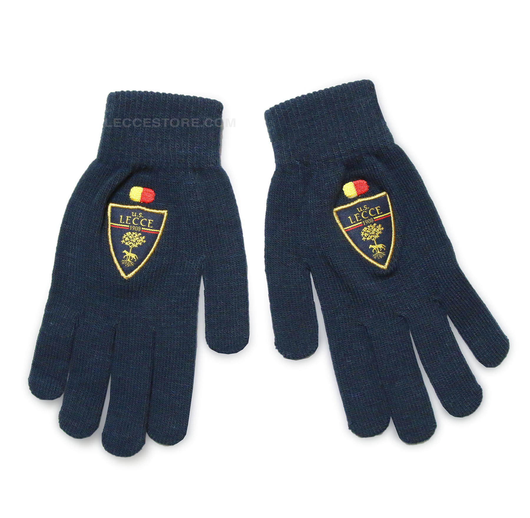 M908 – GUANTI INVERNALI BLU O NERI ADULTO O BAMBINO – INSERTI GIALLOROSSI O OCCHI LUPO