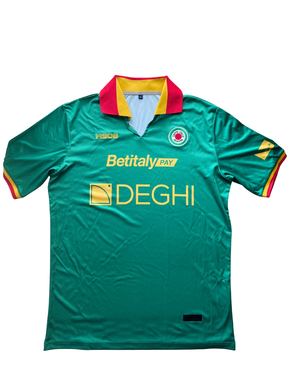 M908 – MAGLIA STORICA EDIZIONE SPECIALE LIMITATA SERIE B 1976/1977 – VERSIONE PORTIERE VERDE TECNICA
