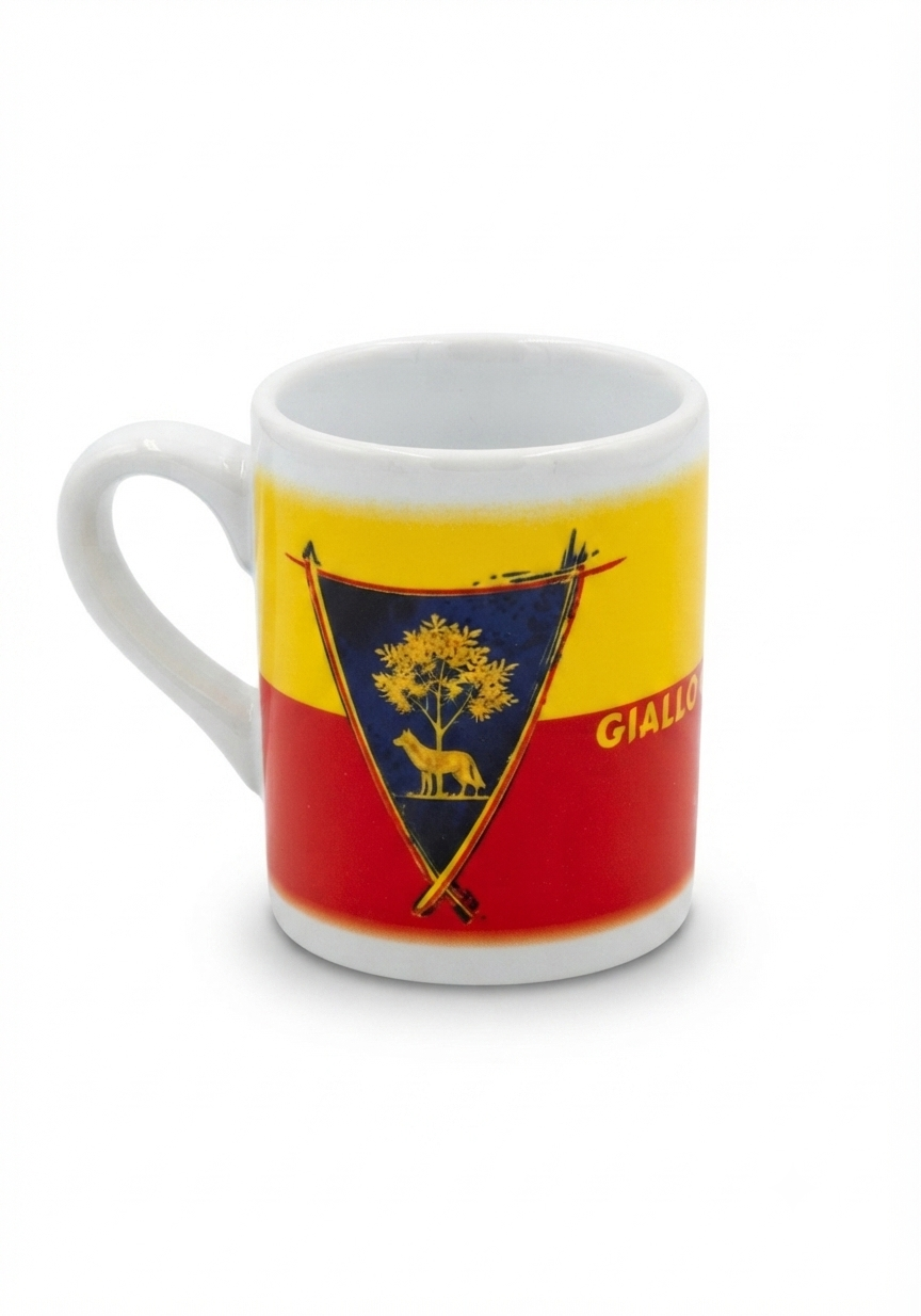 GIALLOROSSI – TAZZINA CAFFE’ IN CERAMICA GIALLOROSSA