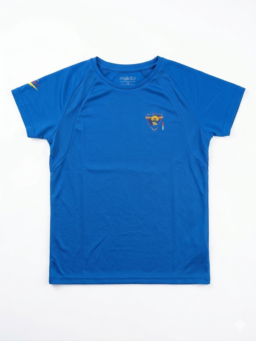 GIALLOROSSI – MAGLIA ALLENAMENTO TRASPIRANTE ADERENTE BLU BAMBINO