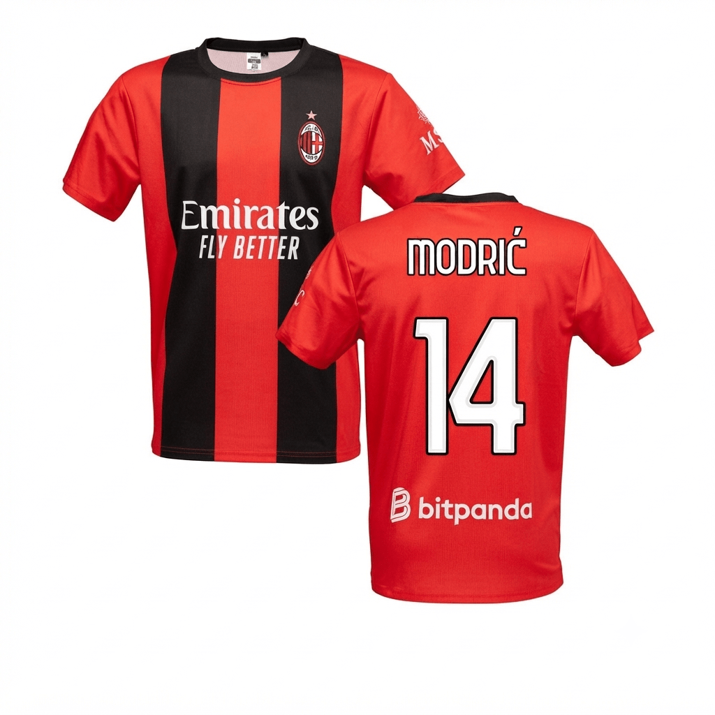 MAGLIA CALCIO MILAN – HOME KIT 2026/27 MODRIC 14