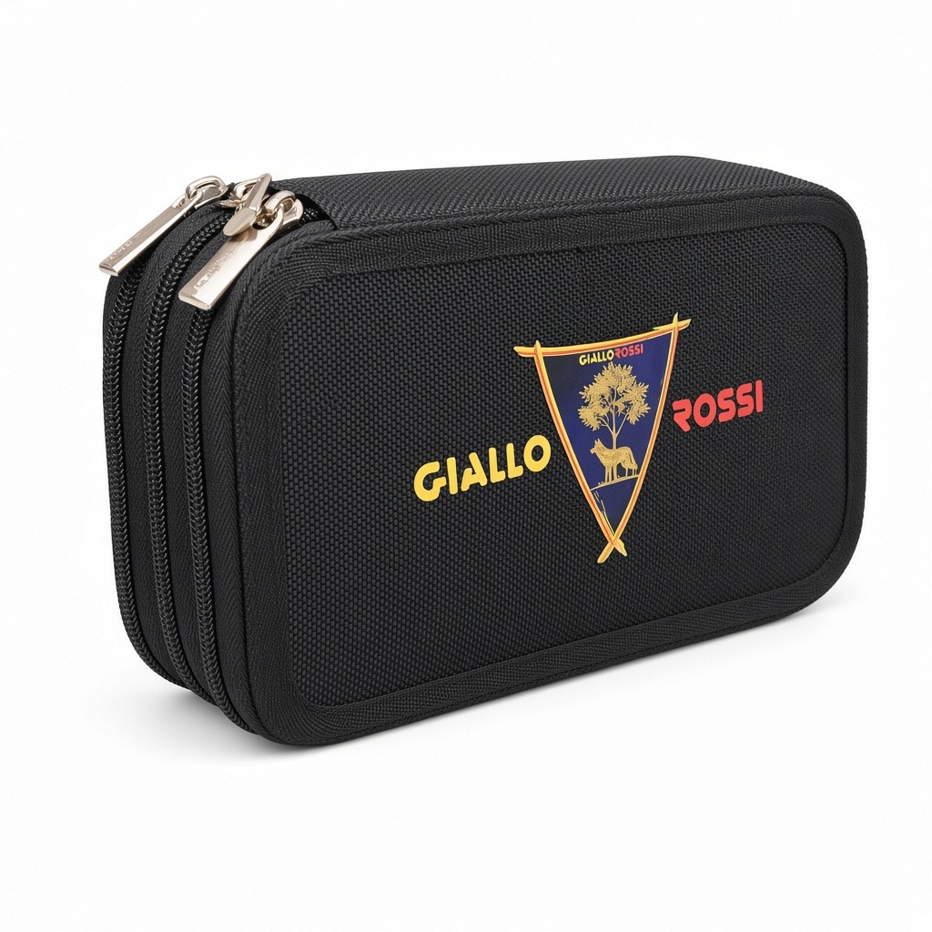 GIALLOROSSI – ASTUCCIO COMPLETO 3 ZIP SCOLASTICO SCUOLA BLU O NERO